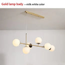 GobekUsa Glass Ball LED Pendant Light Modern Chandelier for Living Room Decor
