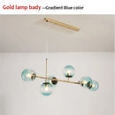 GobekUsa Glass Ball LED Pendant Light Modern Chandelier for Living Room Decor
