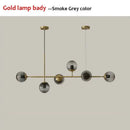 GobekUsa Glass Ball LED Pendant Light Modern Chandelier for Living Room Decor
