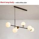 GobekUsa Glass Ball LED Pendant Light Modern Chandelier for Living Room Decor