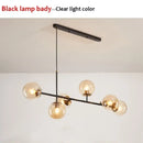 GobekUsa Glass Ball LED Pendant Light Modern Chandelier for Living Room Decor