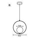 GobekUsa Glass Ball Pendant Lights | Modern Nordic LED Hanging Lamp for Dining and Bar