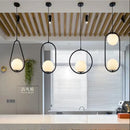 GobekUsa Glass Ball Pendant Lights | Modern Nordic LED Hanging Lamp for Dining and Bar