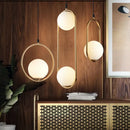 GobekUsa Glass Ball Pendant Lights | Modern Nordic LED Hanging Lamp for Dining and Bar