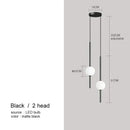 GobekUsa Glass Ball Pendant Lights for Dining Room Bedroom Decor Lighting