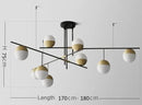 GobekUsa Glass Ball Pendant Lights for Modern Luxury Living Room and Restaurant
