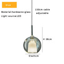 GobekUsa Glass Ball Pendant Lights: Italian Designer Hanging Lamp for Dining Room, Kitchen Island