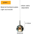 GobekUsa Glass Ball Pendant Lights: Italian Designer Hanging Lamp for Dining Room, Kitchen Island