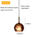 GobekUsa Glass Ball Pendant Lights: Italian Designer Hanging Lamp for Dining Room, Kitchen Island