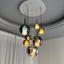 GobekUsa Glass Ball Pendant Lights: Italian Designer Hanging Lamp for Dining Room, Kitchen Island