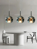 GobekUsa Glass Ball Pendant Lights: Italian Designer Hanging Lamp for Dining Room, Kitchen Island