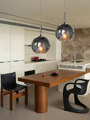 GobekUsa Glass Ball Pendant Lights: Italian Designer Hanging Lamp for Dining Room, Kitchen Island