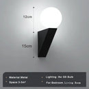 GobekUsa Glass Ball Modern G9 LED Wall Sconce, 9W Indoor Wall Lamp for Bedroom Living Room