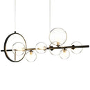 GobekUsa Clear Glass Bubble Chandelier LED Hanglamp G9 Loft Deco Lighting