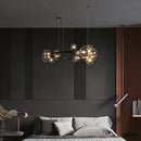 GobekUsa Clear Glass Bubble Chandelier LED Hanglamp G9 Loft Deco Lighting