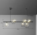 GobekUsa Clear Glass Bubble Chandelier LED Hanglamp G9 Loft Deco Lighting