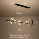 GobekUsa Clear Glass Bubble Chandelier LED Hanglamp G9 Loft Deco Lighting