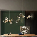 GobekUsa Glass Bubble Chandelier Light for Dining Room and Store