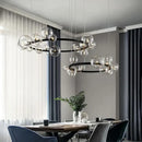 GobekUsa Glass Bubble Chandelier Light for Dining Room and Store