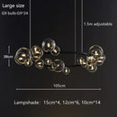 GobekUsa Glass Bubble Chandelier Light for Dining Room and Store