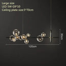 GobekUsa Glass Bubble Chandelier Light for Dining Room and Store