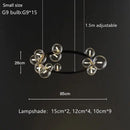 GobekUsa Glass Bubble Chandelier Light for Dining Room and Store