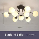 GobekUsa Glass Bubble LED Ceiling Light for Living Room Kitchen Bedroom