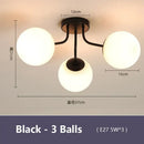 GobekUsa Glass Bubble LED Ceiling Light for Living Room Kitchen Bedroom