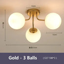 GobekUsa Glass Bubble LED Ceiling Light for Living Room Kitchen Bedroom