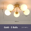 GobekUsa Glass Bubble LED Ceiling Light for Living Room Kitchen Bedroom