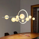 GobekUsa Glass Bubble LED Chandelier Dining Room Pendant Lighting