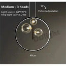 GobekUsa Glass Bubble LED Chandelier Dining Room Pendant Lighting