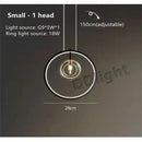 GobekUsa Glass Bubble LED Chandelier Dining Room Pendant Lighting