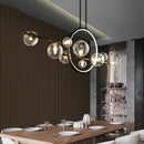 GobekUsa Glass Bubble LED Chandelier Dining Room Pendant Lighting