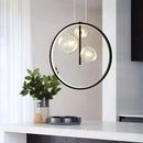 GobekUsa Glass Bubble LED Chandelier Dining Room Pendant Lighting