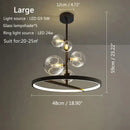 GobekUsa Glass Bubble LED Pendant Chandelier for Modern Living Room Decor