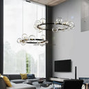 GobekUsa Glass Bubble LED Pendant Chandelier for Modern Living Room Decor