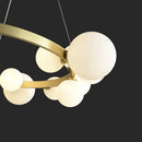 GobekUsa Bubble Ball LED Pendant Light Fixture for Hall, Dining Room, Bedroom - Height Adjustable