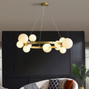GobekUsa Bubble Ball LED Pendant Light Fixture for Hall, Dining Room, Bedroom - Height Adjustable