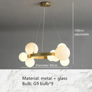 GobekUsa Bubble Ball LED Pendant Light Fixture for Hall, Dining Room, Bedroom - Height Adjustable