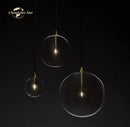 GobekUsa Glass Globe Pendant Light Chandelier for Dining Room, Bedroom, Entryway
