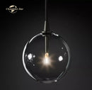 GobekUsa Glass Globe Pendant Light Chandelier for Dining Room, Bedroom, Entryway