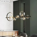 GobekUsa Contemporary Black Glass Pendant Lighting for Dining Table - Island Ceiling Light