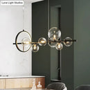 GobekUsa Contemporary Black Glass Pendant Lighting for Dining Table - Island Ceiling Light