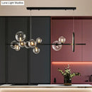 GobekUsa Contemporary Black Glass Pendant Lighting for Dining Table - Island Ceiling Light