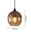 GobekUsa Black Glass Pendant Light Fixture for Modern Indoor Decor & Dining Room