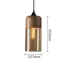 GobekUsa Black Glass Pendant Light Fixture for Modern Indoor Decor & Dining Room