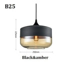GobekUsa Black Glass Pendant Light Fixture for Modern Indoor Decor & Dining Room