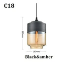 GobekUsa Black Glass Pendant Light Fixture for Modern Indoor Decor & Dining Room