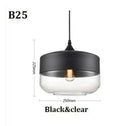 GobekUsa Black Glass Pendant Light Fixture for Modern Indoor Decor & Dining Room